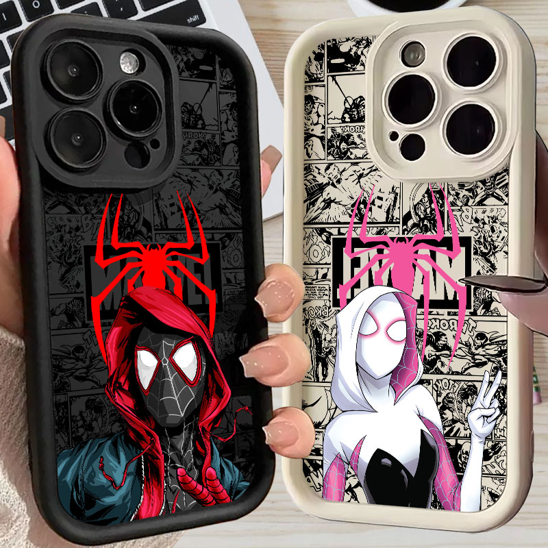 Apple Iphone 16 - Etui Spiderman Miles Morales Gwen Marvel