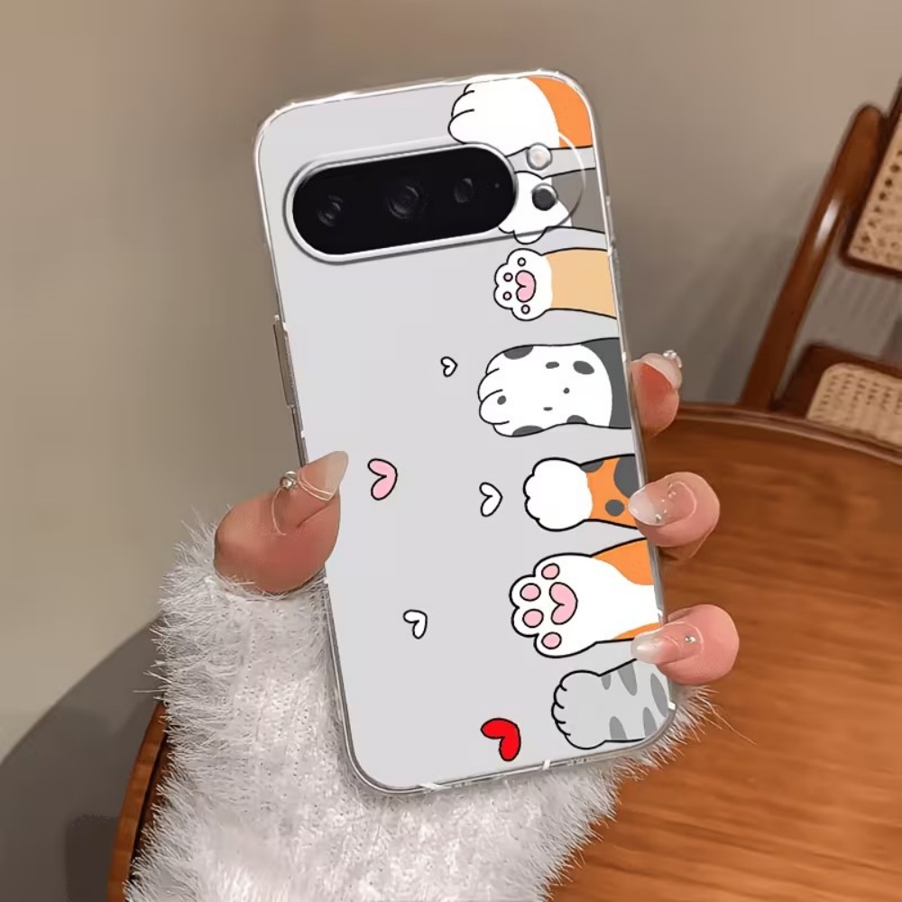 Google Pixel 8A - Przezroczyste silikonowe etui na telefon z