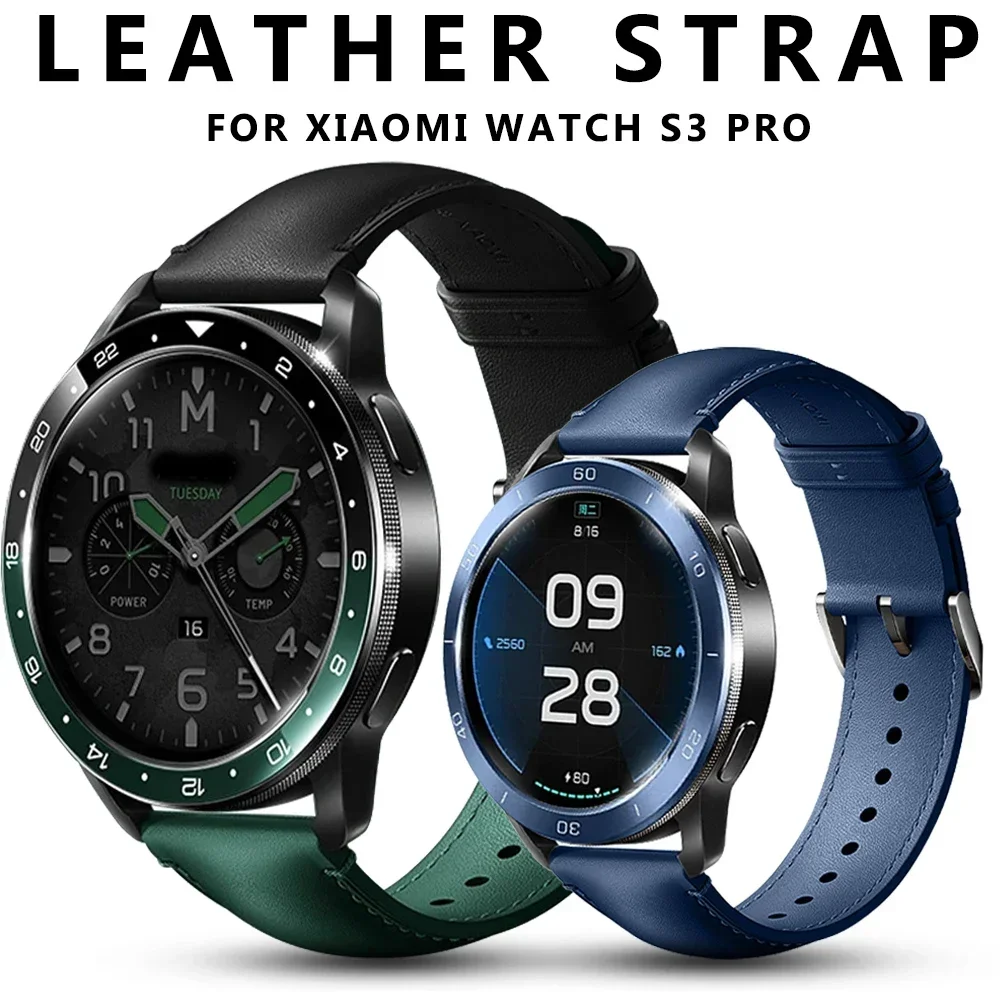 Xiaomi Smartwatch S3 Accessories - 22MM oryginalny skórzany pasek do zegarka
