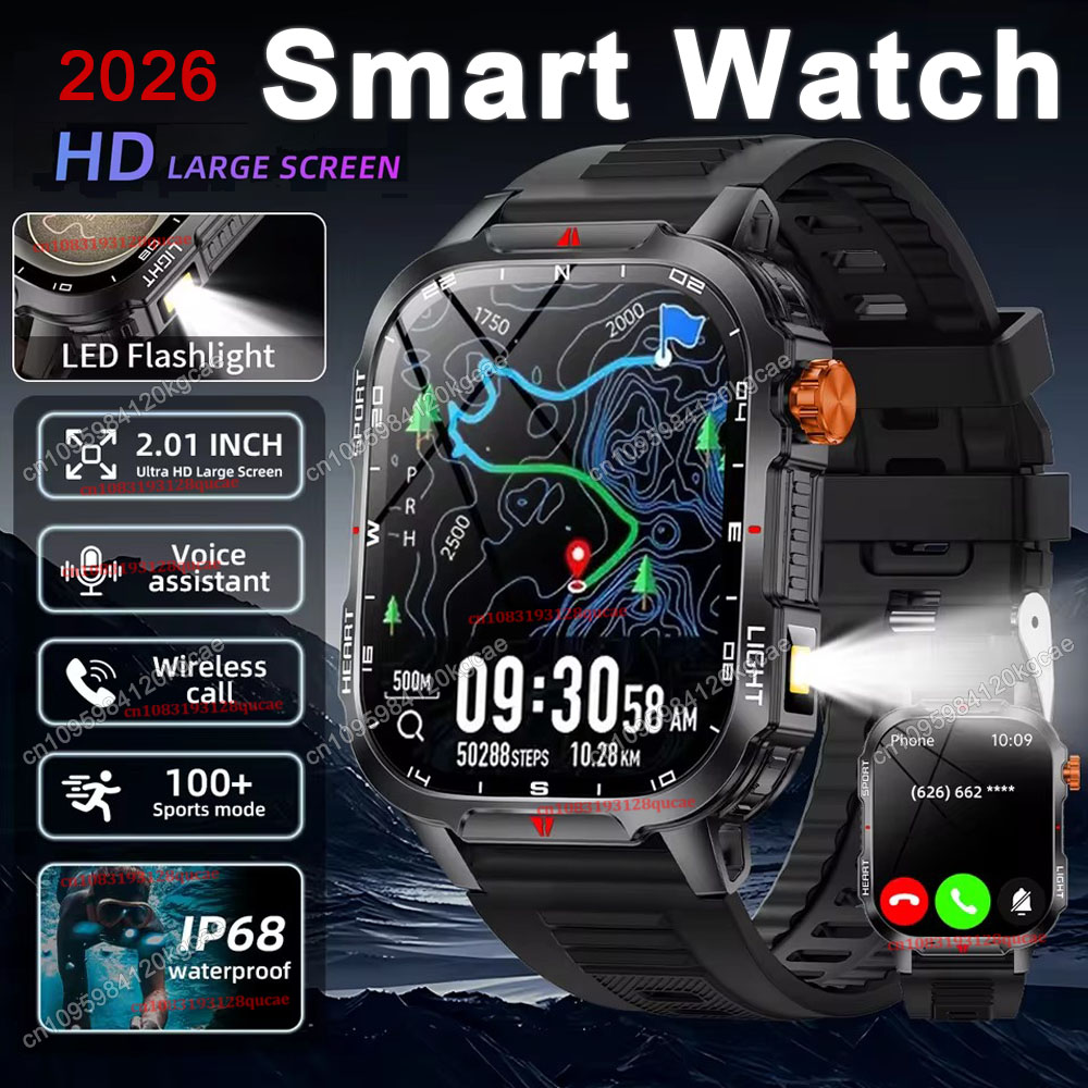 2026 Nowy Wytrzymały Wojskowy  – Smartwatch X12 recenzja i cena