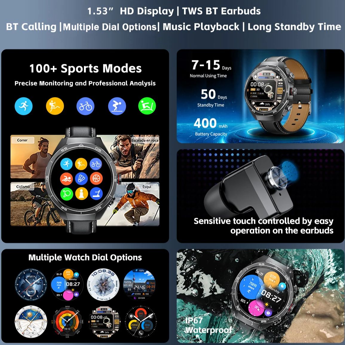 Zestaw słuchawkowy NFC Smart W – Smartwatch Headset recenzja i cena