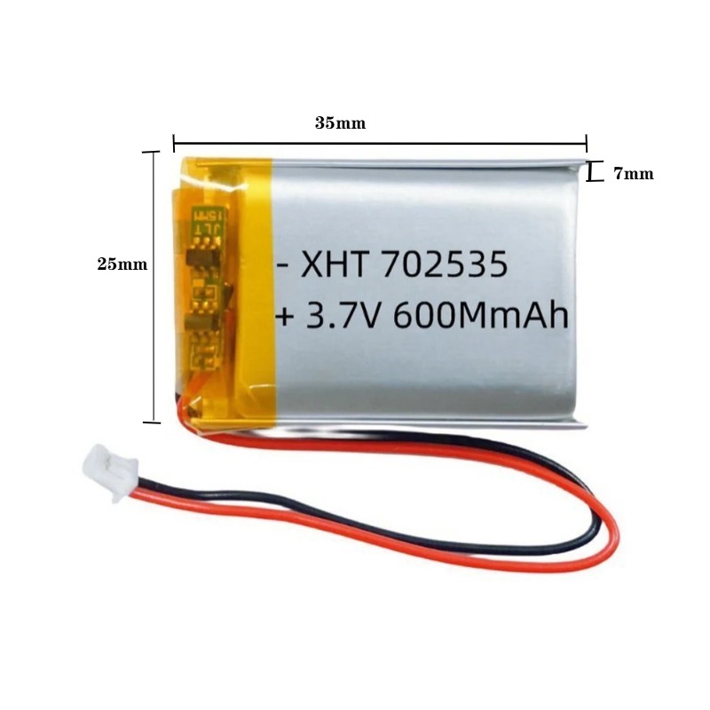 702535 3.7V 600mAh Akumulator  – Smartwatch Headset recenzja i cena