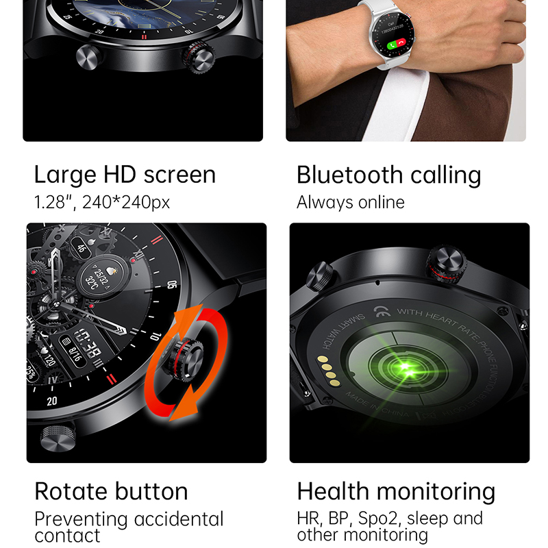Smartwatch męski z GPS, EKG+PP – Smartwatch Custom recenzja i cena