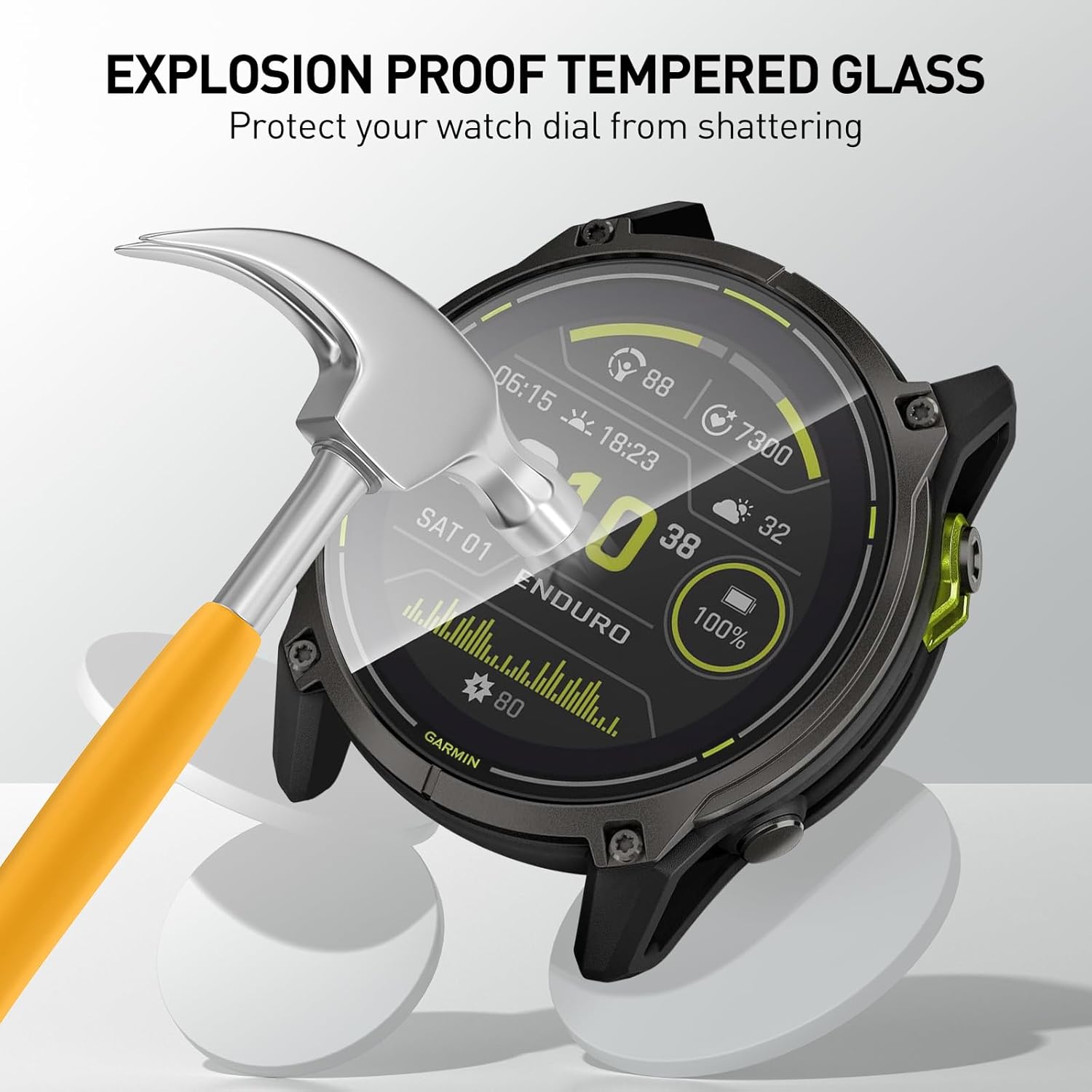 Folie ze szkła hartowanego do  – Garmin Smartwatch Accessories recenzja i cena