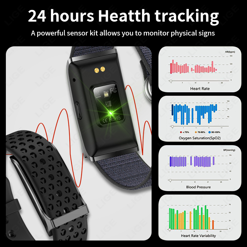 LIGE inteligentny zegarek tętn – Android Smartwatch Accessories recenzja i cena