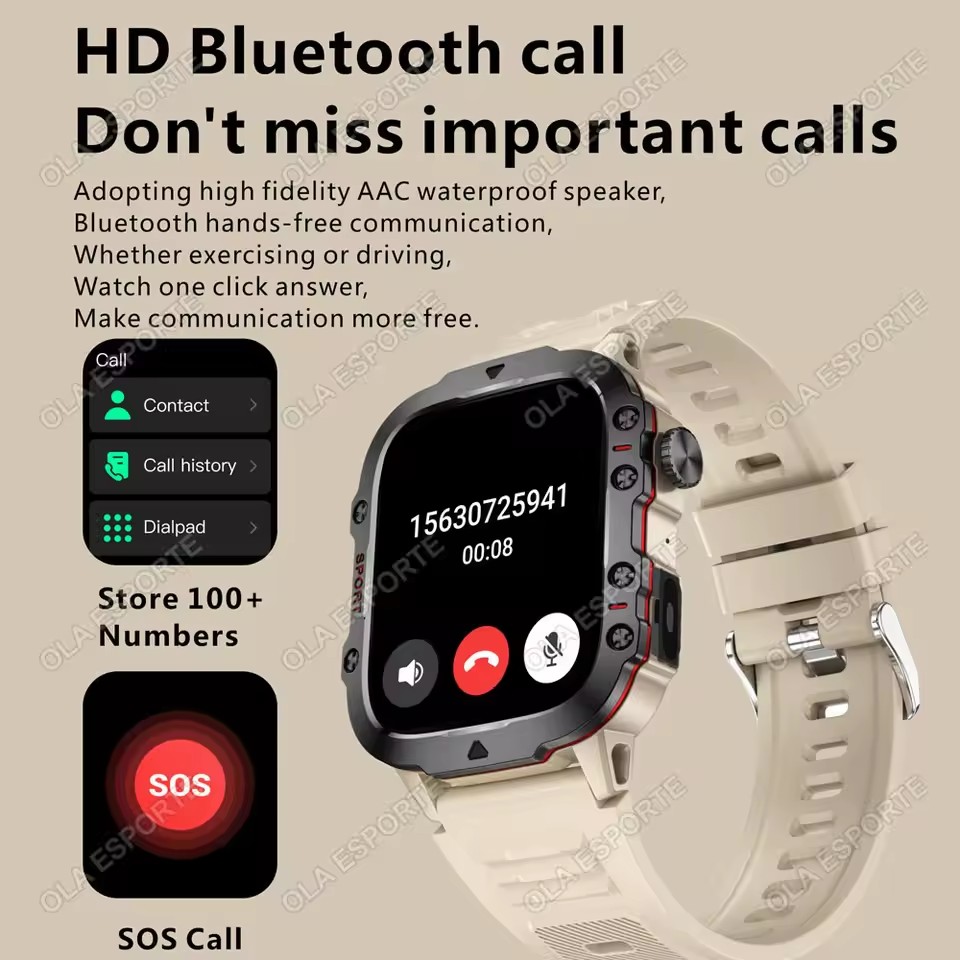 Nowy wojskowy smartwatch męski – Smartwatch X12 recenzja i cena