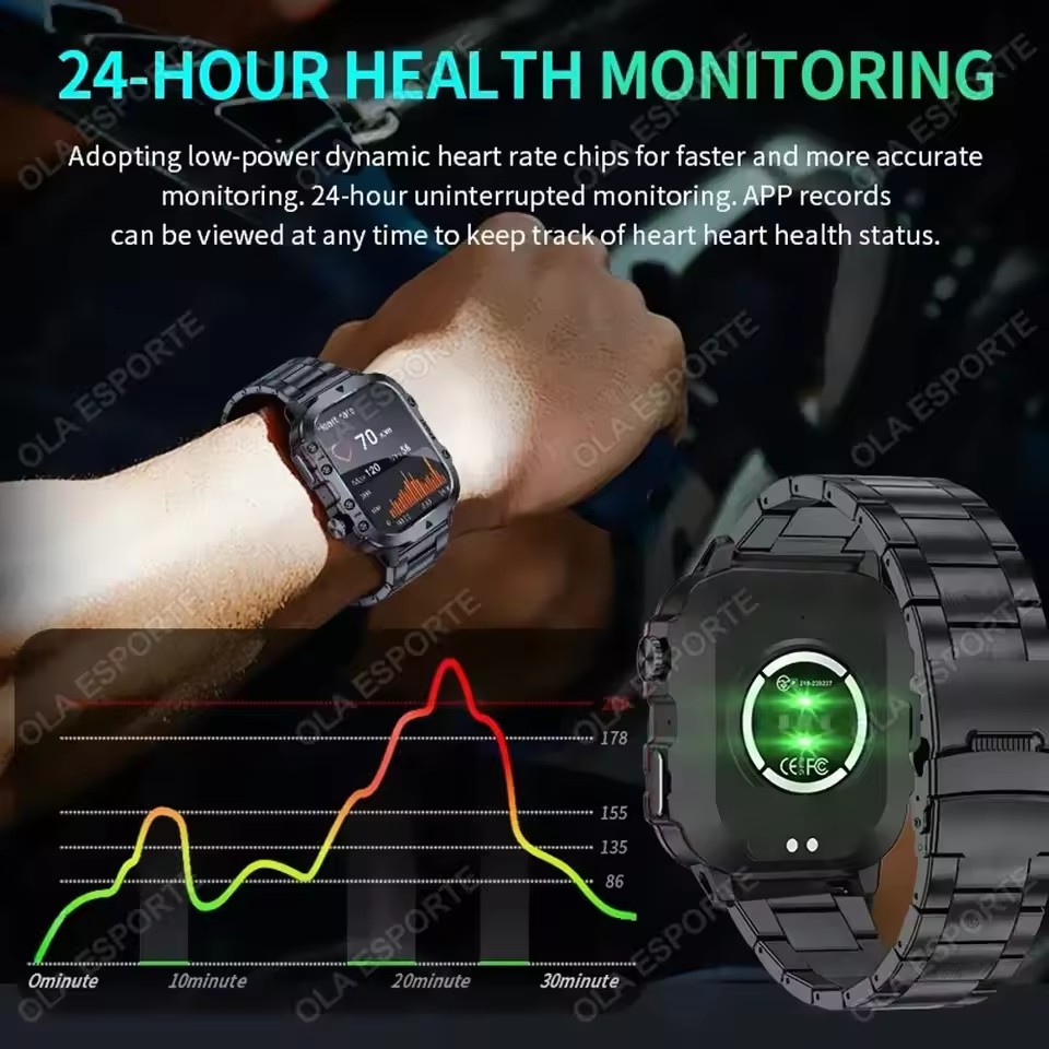 Nowy wojskowy smartwatch męski – Smartwatch X12 recenzja i cena