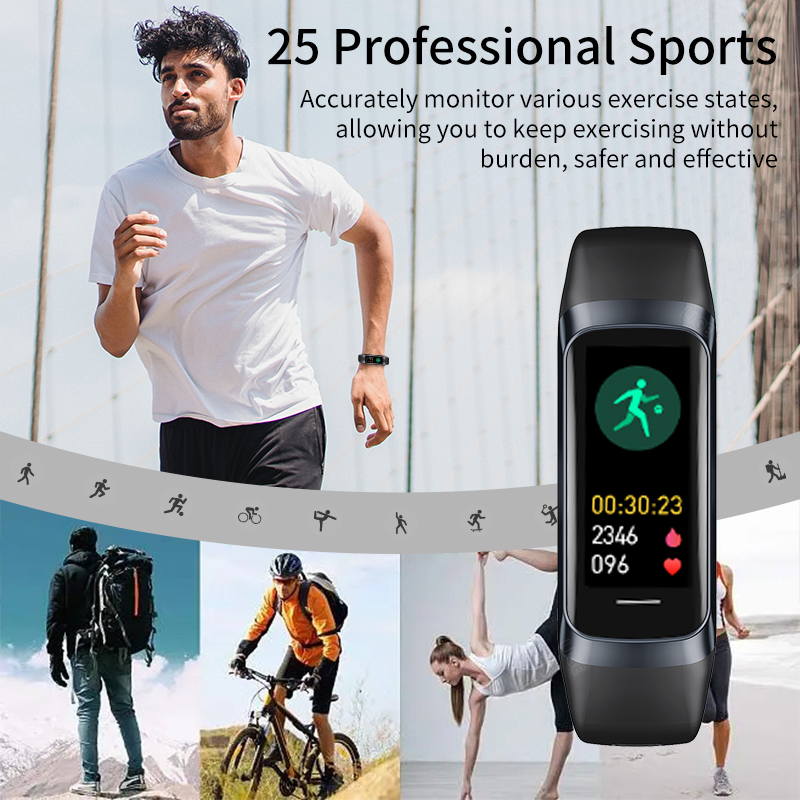 LIGE 1.1 Calowy Smartband z Ek – Android Smartwatch Accessories recenzja i cena