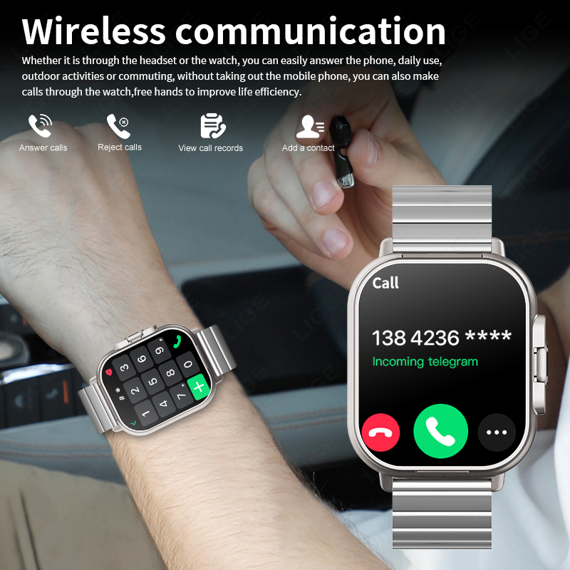 LIGE TWS 2 w 1 Smartwatch z Sł – Smartwatch Headset recenzja i cena