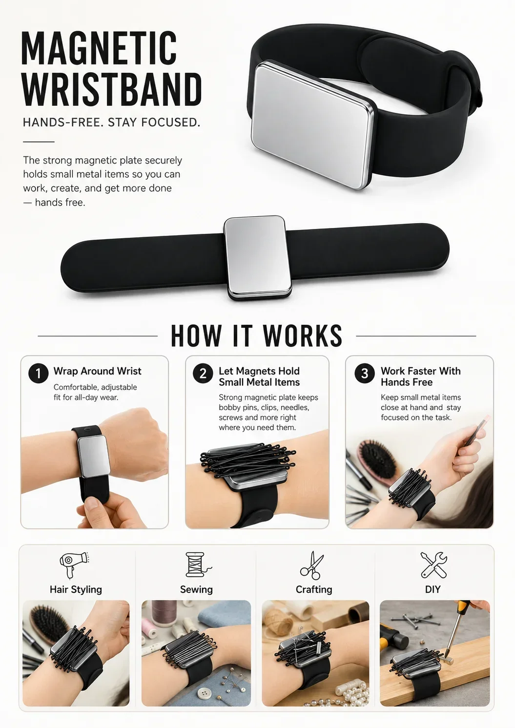 Magnetyczna bransoleta do zega – Smartwatch Straps & Accessories recenzja i cena