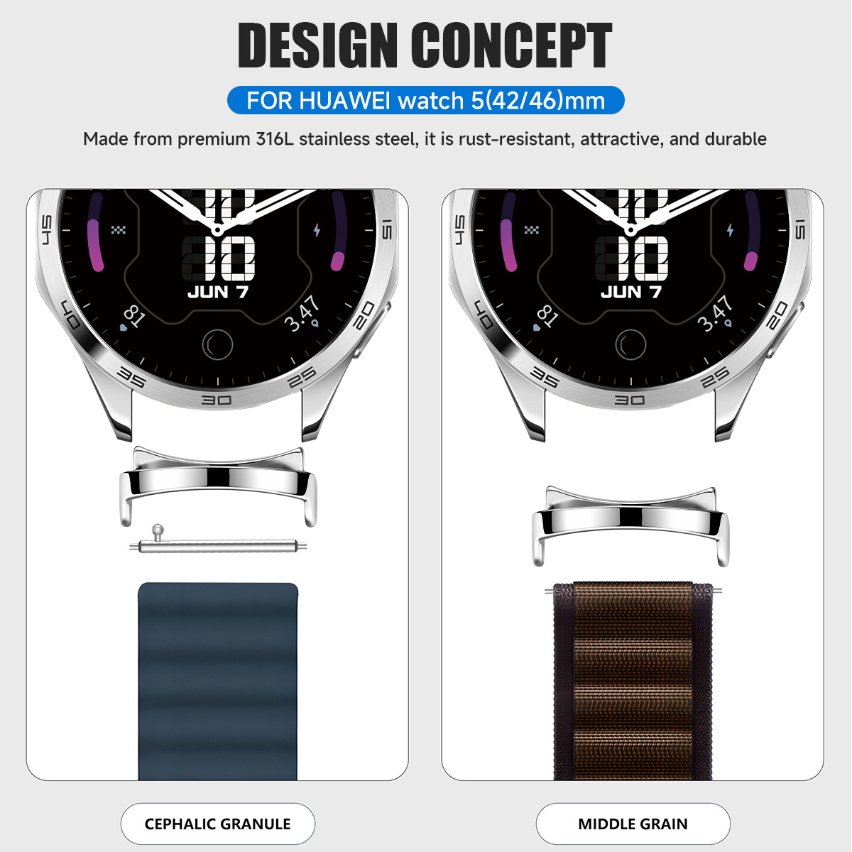 2 szt. Adapterów do Huawei Wat – Smartwatch Watch Accessories recenzja i cena