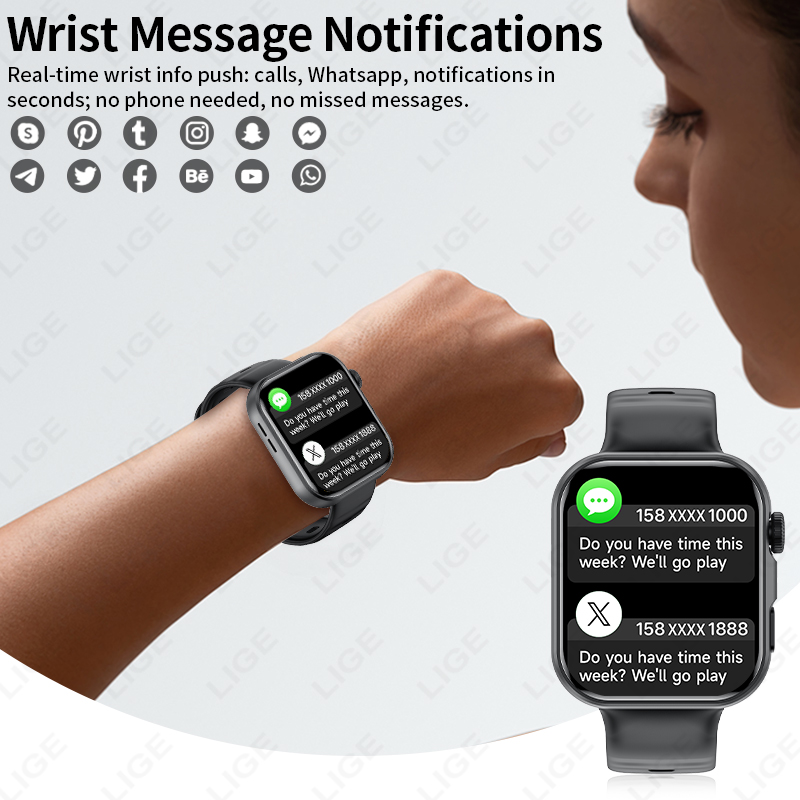 Smartwatch LIGE z ekranem HD 1 – Smartwatch X12 recenzja i cena